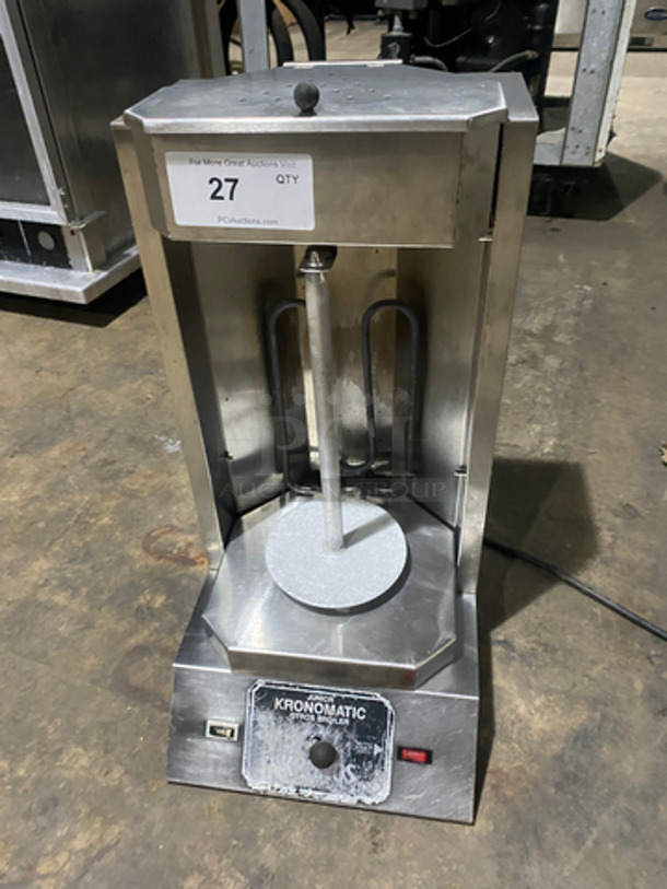 Krono Matic Commercial Countertop Gyro Broiler/Machine! All Stainless Steel!