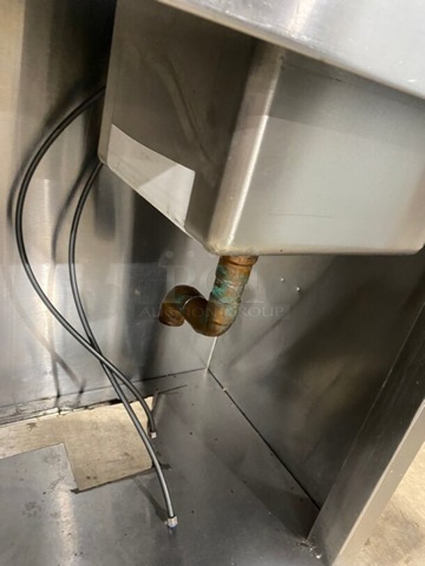 All Stainless Steel Commercial Work/Prep Table! With Right Side Sink! With Faucet! With Storage Space Underneath! On Legs! - Image 8 of 8