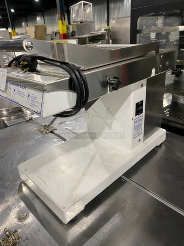 Oliver Commercial Countertop Mini Chip Slicer! Model: 738 SN: 188984 115V 60HZ 1 Phase - Image 3 of 7