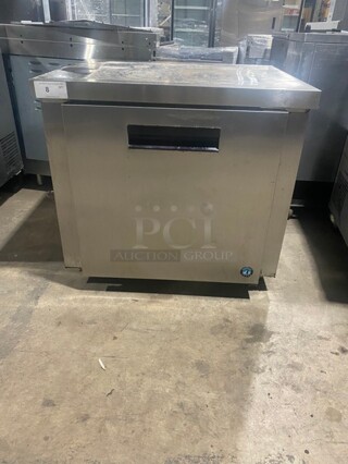Hoshizaki Commercial Single Door Lowboy/Worktop Cooler! All Stainless Steel! On Commercial Casters! Working When Removed! Model: UR36A SN: L50358E 