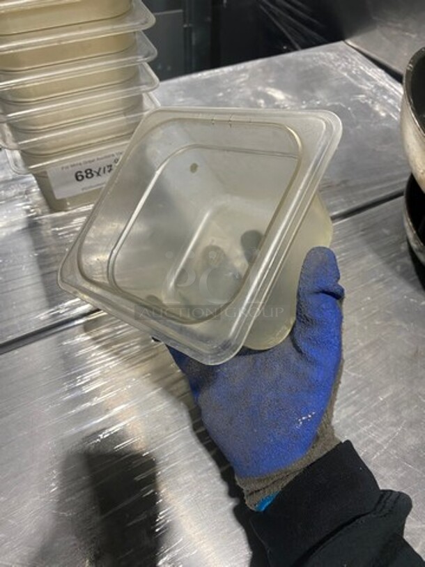 Cambro Clear Poly 1/6x4" Food Containers! 17x Your Bid! - Image 7 of 7