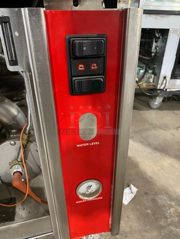 GREAT! Vulcan Commercial Triple Deck Pressure Steam Cooker! All Stainless Steel! On Legs! Model: VHL3G SN: 271155958 120V 60HZ 1 Phase - Image 9 of 11