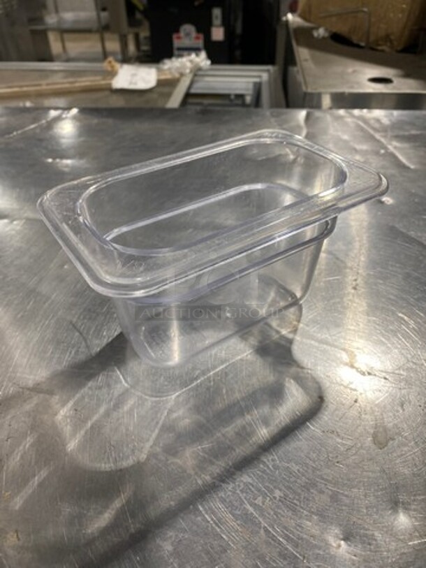 Winco Clear Poly 1/9x4" Food Containers! 11x Your Bid! - Image 3 of 8