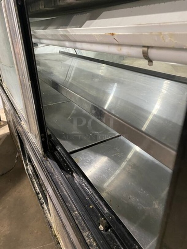 2014 Leader Commercial Refrigerated Deli Display Case Merchandiser! With Slanted Front Glass! With Sliding Rear Access Glass Doors! All Stainless Steel! Model: CDL60SC SN: PX08M2606 115V 60HZ 1 Phase - Image 5 of 7