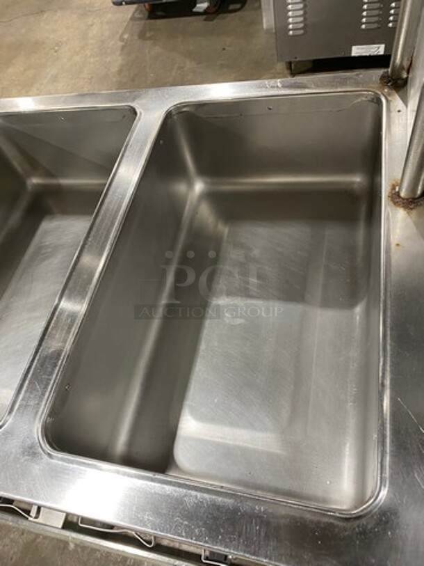 Seco Commercial Electric Powered 4 Well Steam Table! With Storage Space Underneath! All Stainless Steel! On Casters! Model: DME4 SN: 299 208V - Image 6 of 11