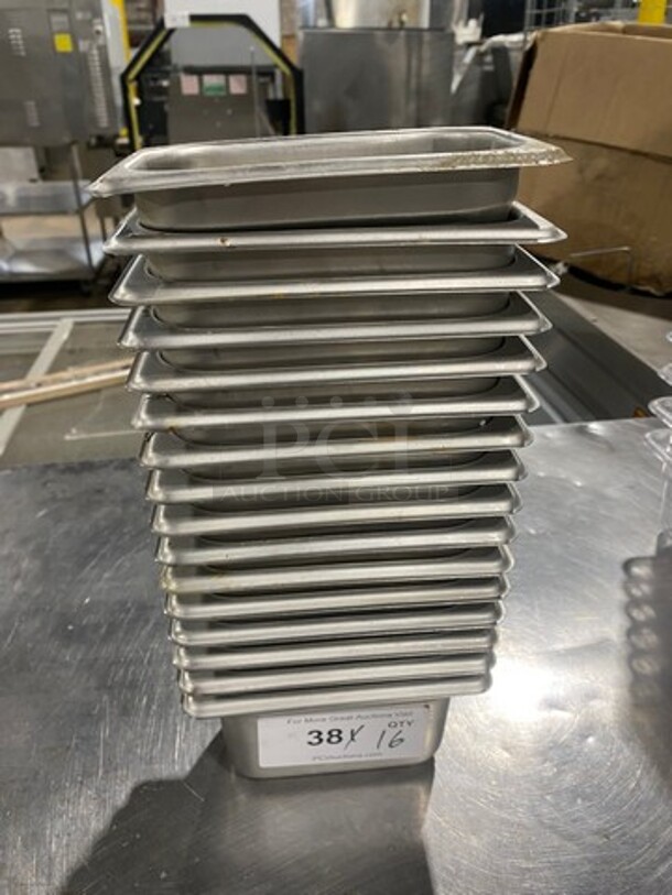 Winco Commercial Steam Table/ Prep Table Food Pans! All Stainless Steel! 16x Your Bid! - Image 1 of 6