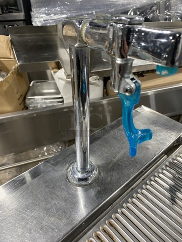 All Stainless Steel Custom Made Beverage Station With Ice Bin! - Image 7 of 8