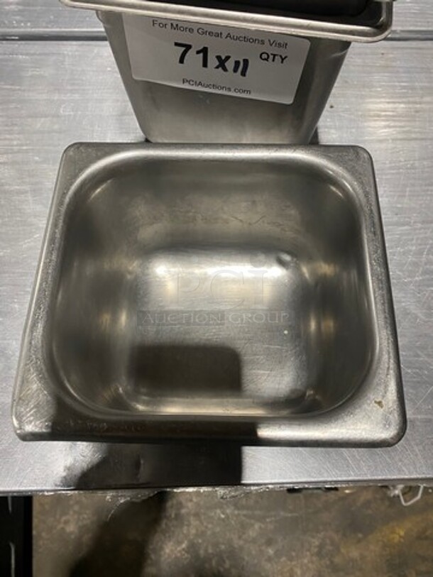 Commercial Steam Table/ Prep Table Food Pans! All Stainless Steel! 11x Your Bid! - Image 3 of 10