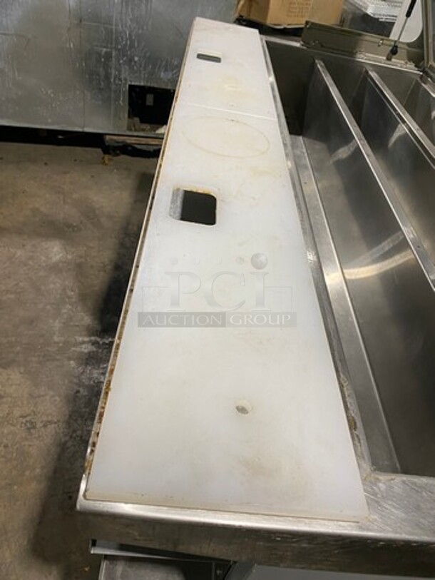 Duke Commercial Sandwich Prep Line Unit! With Slanted Front Glass! With Commercial Cutting Board! All Stainless Steel! On Casters! Model: SUBCPTC60M 120V 60HZ 1 Phase - Image 7 of 9