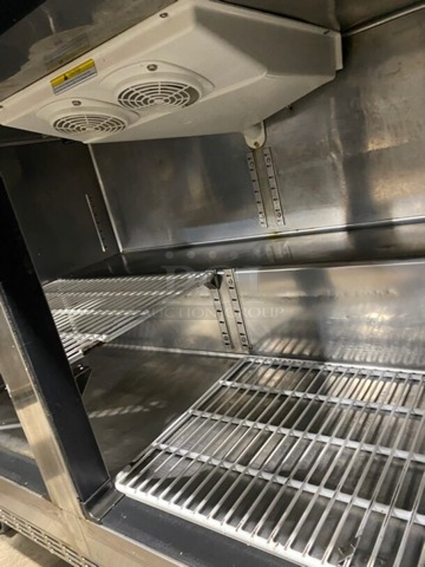 Everest Commercial 2 Door Lowboy/ Worktop Cooler! All Stainless Steel! On Casters! Model: ETBR2 SN: BTBR211070002 115V 60HZ 1 Phase - Image 6 of 8