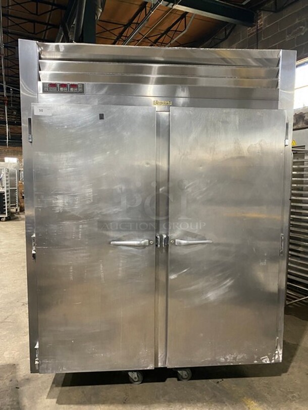 Traulsen Roll In Two Door Pizza Proofer! All Stainless Steel! On Commercial Casters! MODEL RPP232LFHS