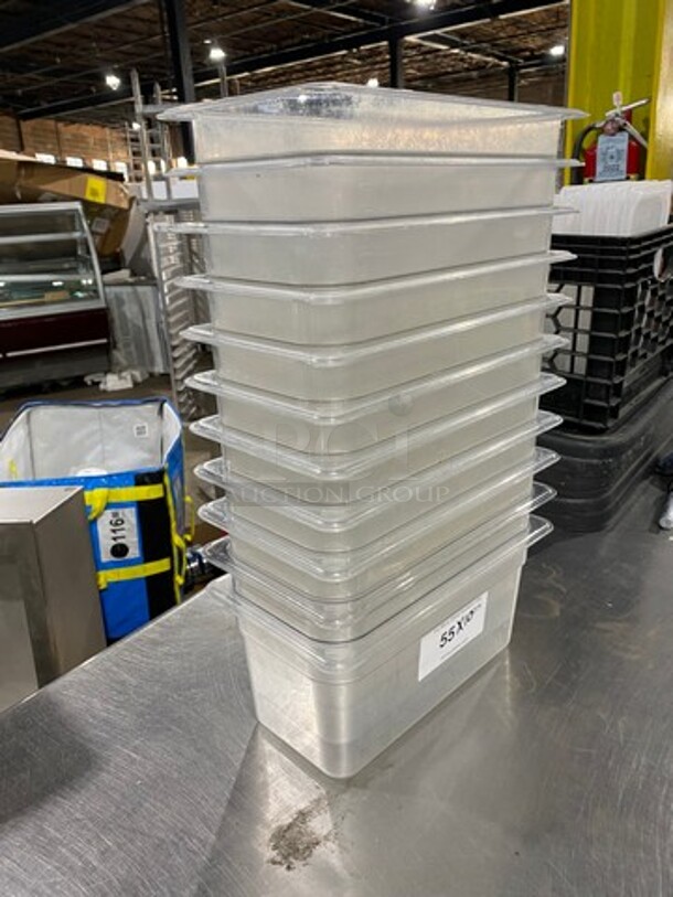 Cambro Clear Poly 1/3x6" Food Containers! 10x Your Bid! - Image 2 of 7