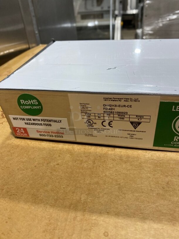NEW! APW Wyott Heat Lamp With Infinite Control! MODEL FD42 SN:8025821090023 230v 1PH! Working! - Image 6 of 8