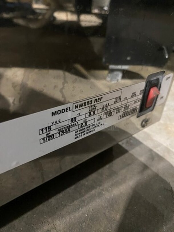 Natura Commercial Countertop 3 Tap Beverage Cooler/ Dispenser! With Drip Tray! All Stainless Steel! Model: NWSB3REF SN: 1433001014 115V - Image 6 of 7