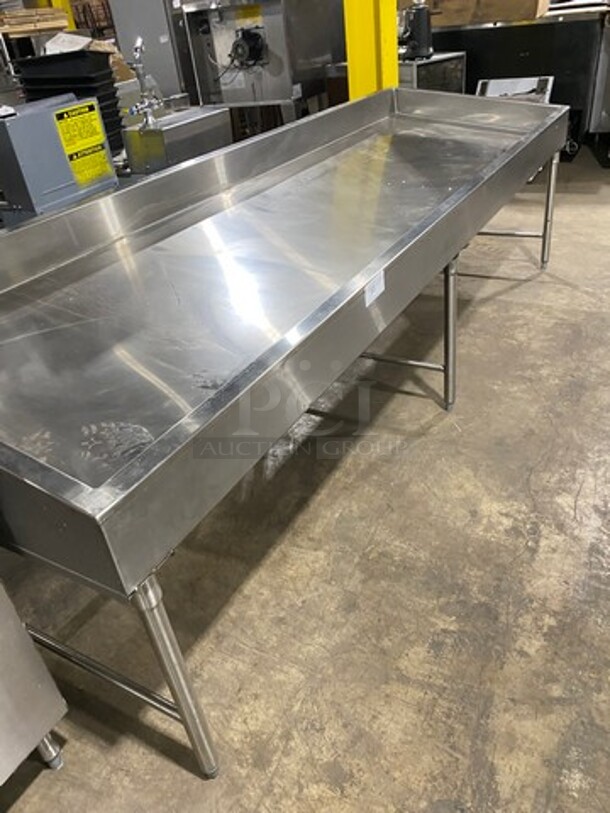 All Stainless Steel Fish/Cold Display Merchandiser Ice Bin! On Legs! - Image 7 of 7