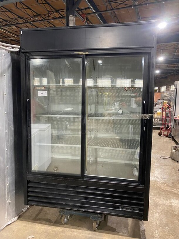True Reach In Merchandiser w/ 2 Sliding Glass Doors and 6 Racks! model AK9434A SN:588452 115 Volts 1 Phase - Image 1 of 9