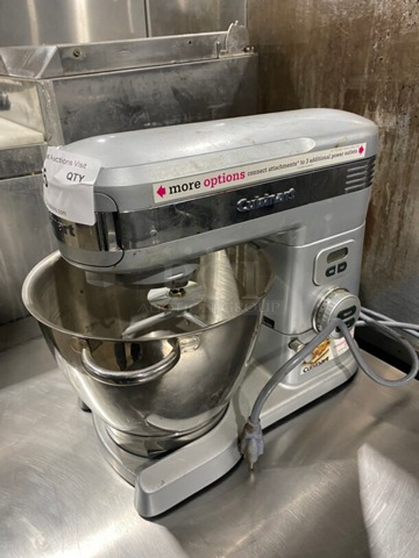 Cuisinart Countertop Mixer! With Mixing Bowl! With Paddle, Whisk And Hook Attachement! - Image 2 of 8