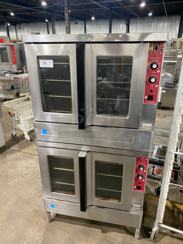Blodgett Zephaire Edition Electric Powered Commercial Double Deck Convection Oven! With View Through Doors! Metal Oven Racks! Stainless Steel! On Legs! 2x Your Bid Makes One Unit! WORKING WHEN REMOVED!