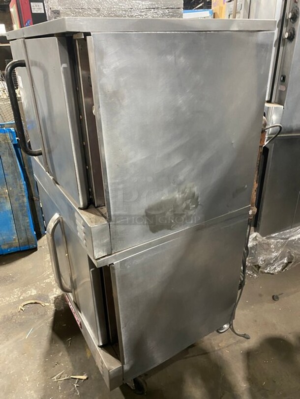  Southbend Commercial Natural Gas Powered Double Deck Convection Oven! With Solid Doors! Metal Oven Racks! All Stainless Steel! On Casters! Silver Star Edition! 2x Your Bid Makes One Unit! - Image 3 of 10
