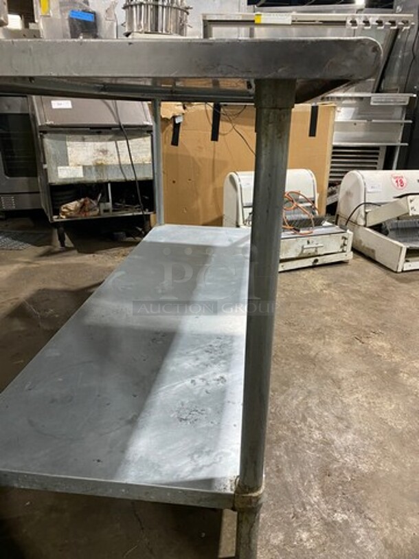 Commercial Worktop/ Prep Top Table! With Storage Area Underneath! Solid Stainless Steel! On Legs! - Image 6 of 8