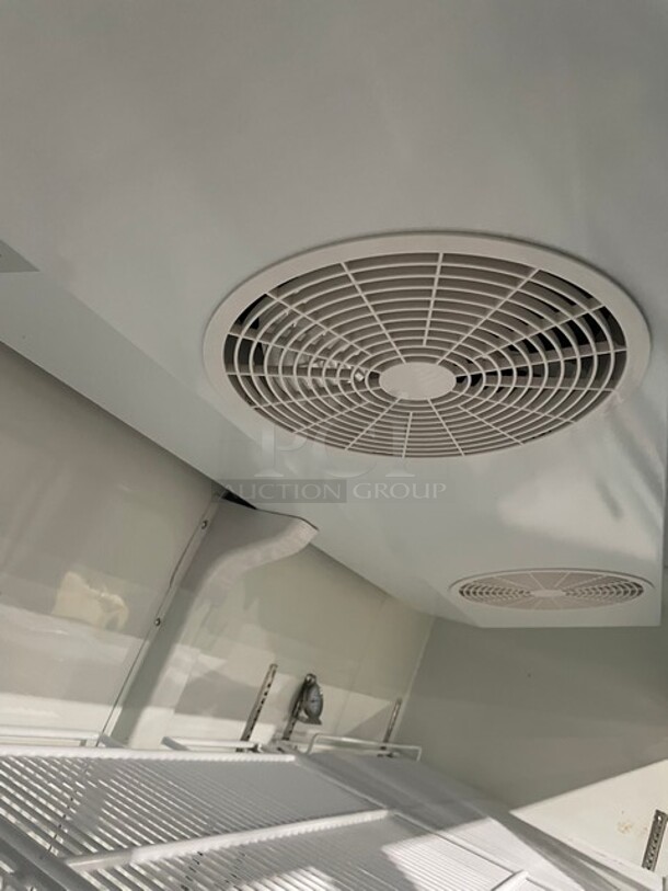 2023 Late Model! ColdLine Commercial 79" Triple Glass Swing Door Merchandiser Freezer! With Poly Coated Racks! 115V! Model: D80-B SN: 085888104! - Image 7 of 8