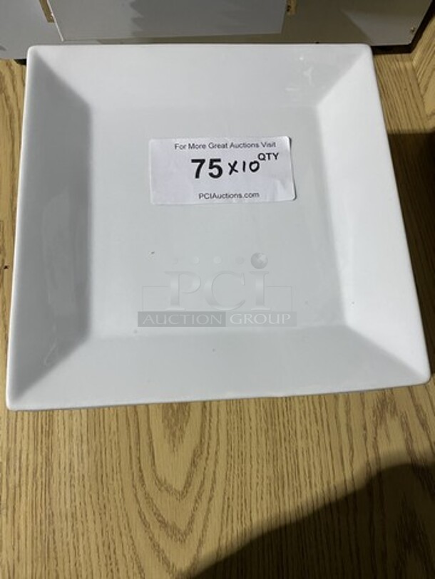 WOW! CAC Square Style Dining Plates! 1o X Your Bid! - Image 1 of 8
