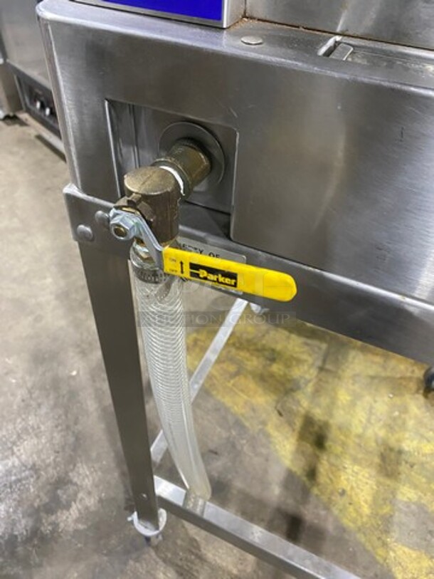 Stellar Steam Commercial Electric Powered Steamer! All Stainless Steel! On Commercial Castors! MODEL CAPELLA SN:021206073 208V - Image 7 of 9