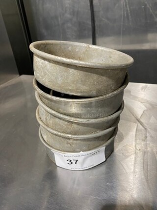 Round Metal 6" Baking Pans! 5x Your Bid!