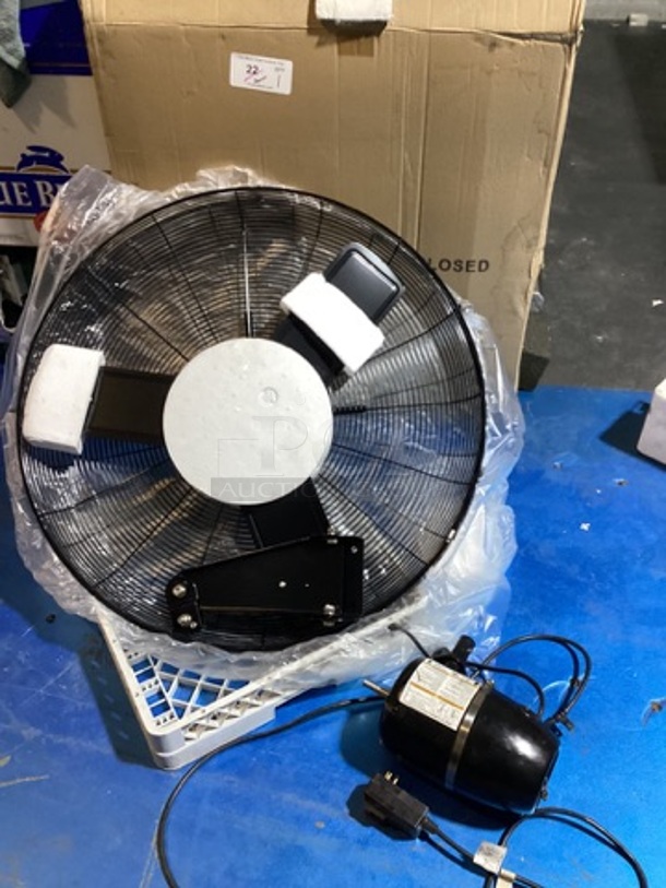Brand New Global Outdoor Fan Guard, Blade and Mounting Bracket in the Box. Motor Included, Unknown Condition  - Image 1 of 3