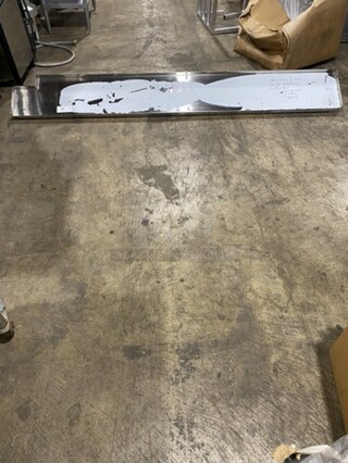 All Stainless Steel 92 Inch Wall Mounted Shelf!