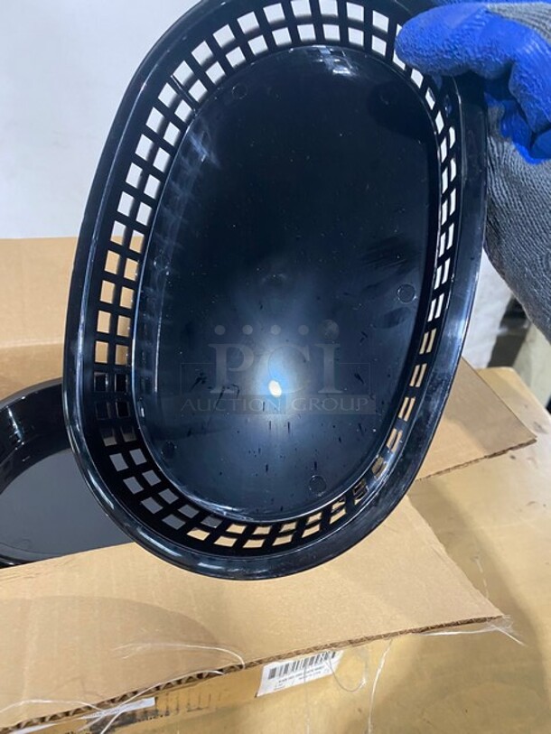 New In Box! Table Craft Black Poly Oval Fast Food Basket! MODEL 1076BK - Image 7 of 7