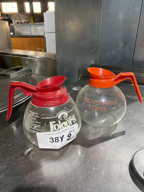 2 Glass Coffee Pots! 2x Your Bid! - Image 1 of 4