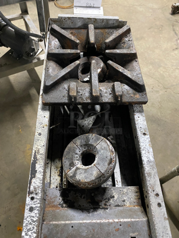 Wolf Commercial Natural Gas Powered 2 Burner Stock Pot Range! All Stainless Steel! On Casters! - Image 5 of 11