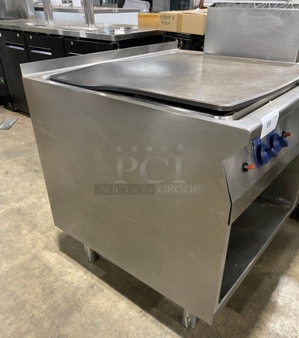 Electrolux Natural Gas Powered All Stainless Steel Plancha Flat Grill! ERMA Edition! Built On Stainless Steel Stand! On Legs! - Image 2 of 9