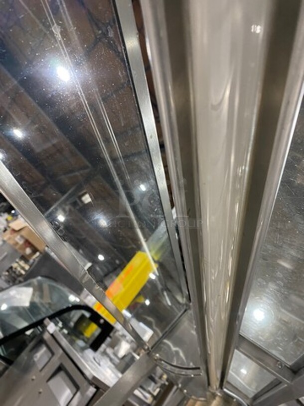 Craig Commercial Refrigerated Food Serving Station Counter/Cold Pan! With Sneeze Guard! With Underneath Storage Space! All Stainless Steel Body! On Casters! Model: LB530SC - Image 6 of 10