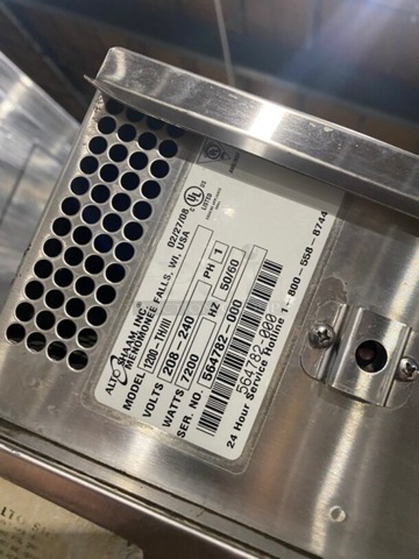 Alto Shaam Commercial Electric Powered COOK-N-HOLD Oven! All Stainless Steel! On Casters! Model: 1200THIII SN: 564782 208/240V 1 Phase - Image 7 of 8