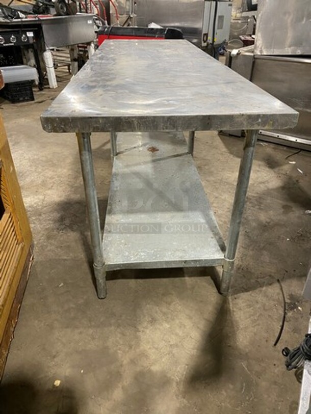 Solid Stainless Steel Work Top/ Prep Table! With Storage Space Underneath! On Legs! - Image 4 of 7