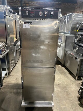 Nice! Cres Cor Commercial Roast-N-Hold Oven! With Split Doors! Electric! All Stainless Steel! On Casters! MODEL CO151F1818B2083 SN:212907 208V 60HZ 3 Phase! Working When Removed! 