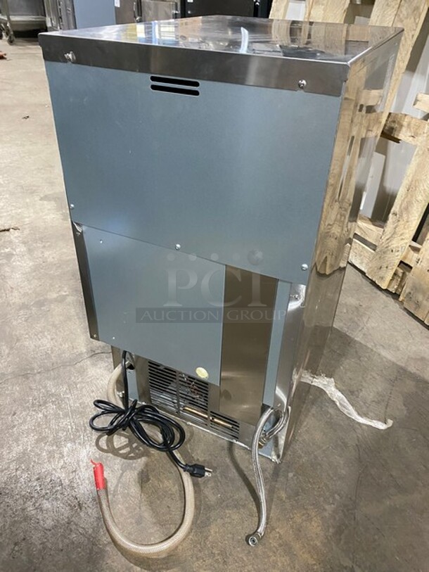 Hoshizaki Stainless Steel Commercial Self-Contained Ice Machine! MODEL KM-61BAH SN: E05035A  - Image 3 of 10