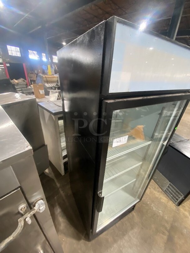 Beverage Air Commercial Single Door Reach In Cooler Merchandiser! With Poly Coated Racks! Model MT27 Serial 6465275! 115V 1Phase! - Image 2 of 8