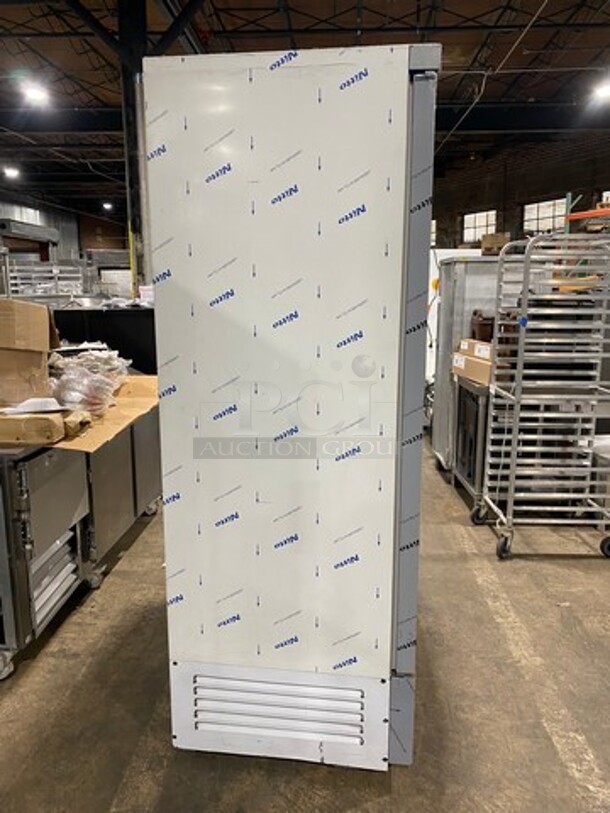 COOL! NEW! OUT OF THE BOX! SLK Commercial 2 Door Reach In Freezer Merchandiser! With View Through Doors! With Racks! All Stainless Steel! Model: SB147V SN: 1812000039 110V - Image 3 of 10