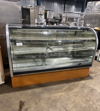 Marc Commercial Refrigerated Deli/Bakery Display Case! With Curved Front Glass! With Sliding Rear Access Doors! 120V 1 Phase