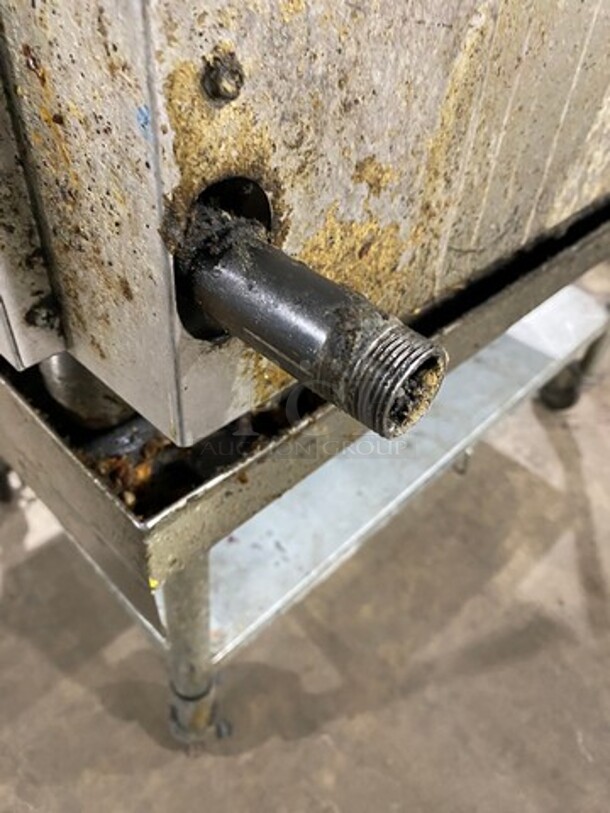 LATE MODEL! Bakers Pride Commercial Natural Gas Powered Char Broiler Grill! On Equipment Stand! With Storage Space Underneath! All Stainless Steel! On Casters! WORKING WHEN REMOVED! - Image 8 of 8
