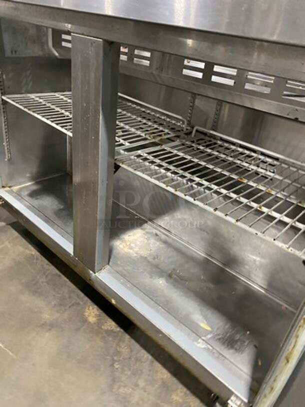 Kelvinator Commercial Refrigerated Sandwich Prep Table! With 2 Door Underneath Storage Space! Poly Coated Racks! All Stainless Steel! On Casters! Model: KCST4812 115V 60HZ 1 Phase - Image 7 of 10
