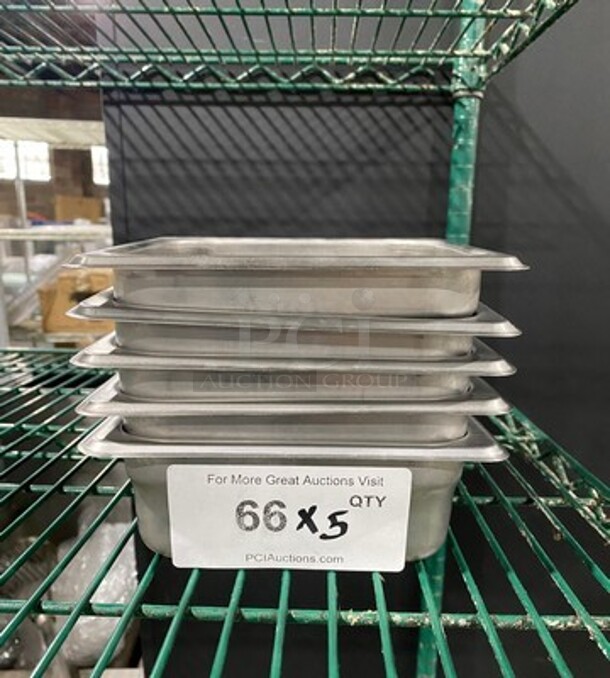 Winco Commercial Steam Table/ Prep Table Food Pans! All Stainless Steel! 5x Your Bid! - Image 1 of 7