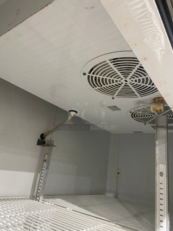 Wow! True Commercial 2 Door Reach In Cooler! Poly Coated Racks! All Stainless Steel! On Casters! MODEL T49 SN:1708160 115V 1PH  - Image 6 of 10