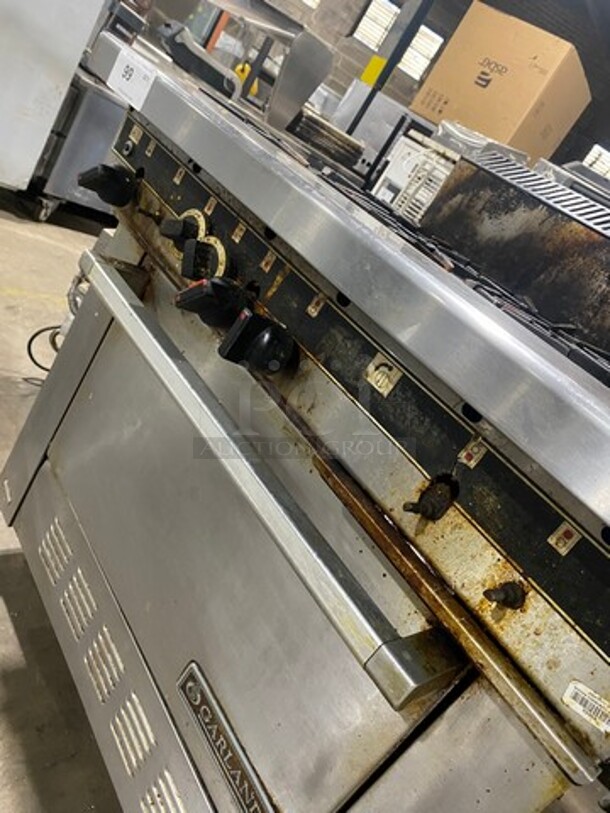 Garland Commercial Natural Gas Powered 6 Burner Stove! With Back Splash! With Convection Oven Underneath! Metal Oven Rack! All Stainless Steel! - Image 8 of 9