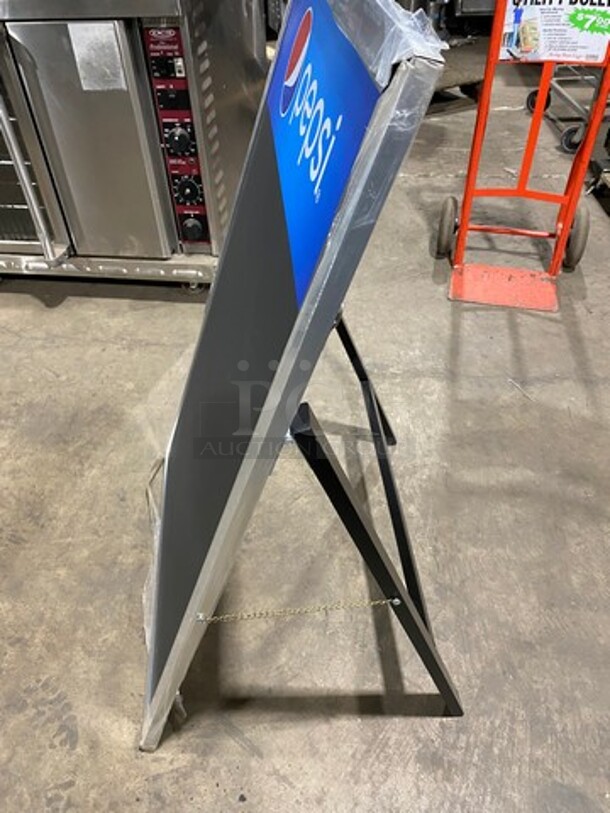 Black Chalk Board Outdoor Stand-Up Right Menu/ Specials Sign! - Image 2 of 5