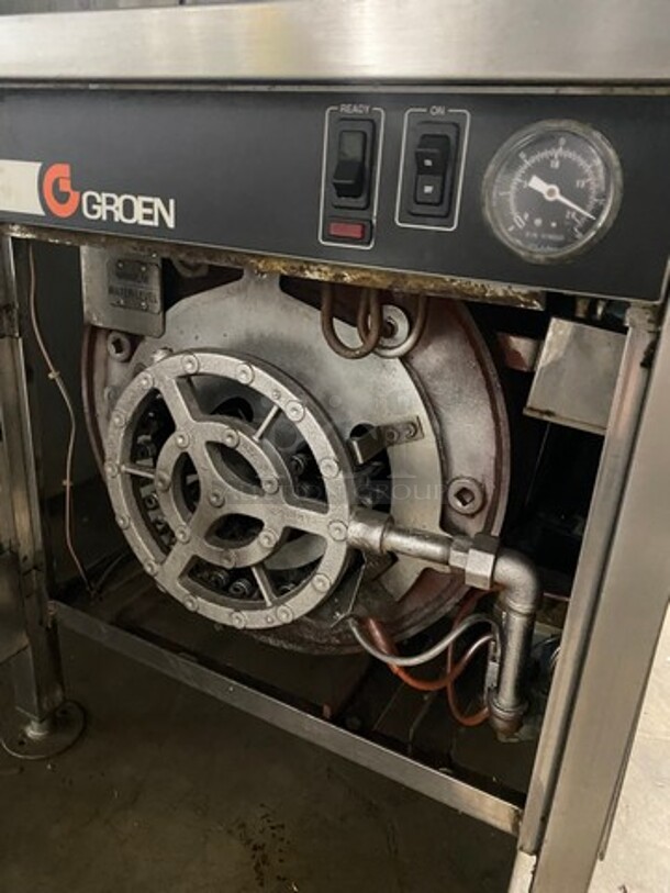 Groen Commercial Natural Gas Powered Dual Cabinet Steamer! All Stainless Steel! On Legs! Model: HY6SG - Image 10 of 12