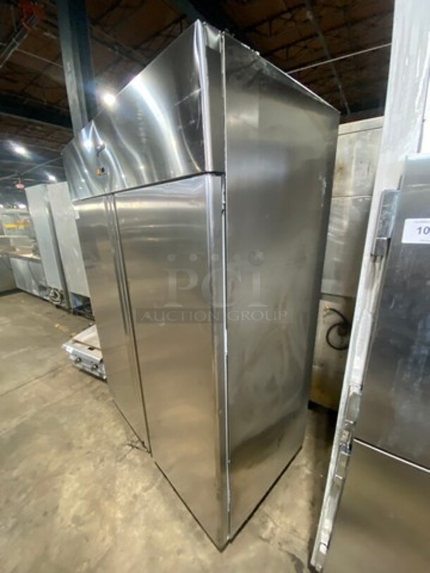 Custom Cool Commercial 2 Door Reach In Cooler! All Stainless Steel! On Legs! Model: RIR2SC SN: J1602436 115V 60HZ 1 Phase - Image 4 of 10